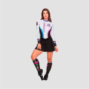 Enterizo molde Patinaje Ciclismo falda 5 Tallas