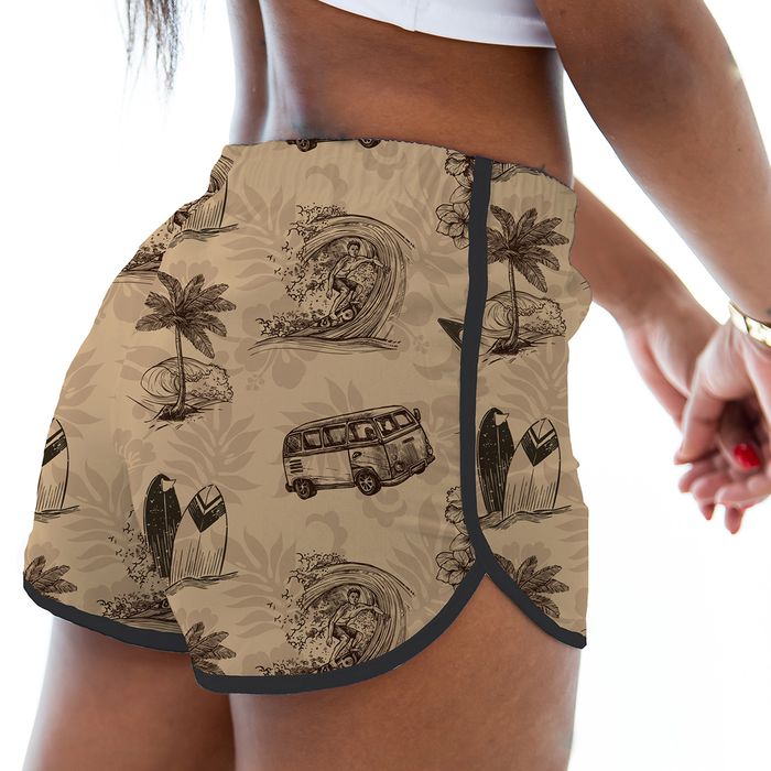 Short deportivo estampado modelo para molde en PDF de Moldes Solís.