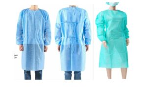 Molde digital de bata médica quirúrgica unisex manga larga para uniforme hospitalario profesional.