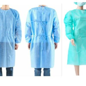 Molde digital de bata médica quirúrgica unisex manga larga para uniforme hospitalario profesional.